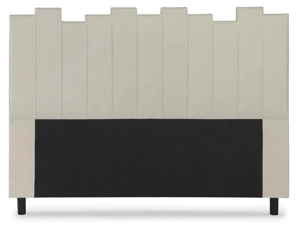 MENZZO Tête de lit Lucky 160 cm en Tissu Beige - Dosseret de Lit Élégant