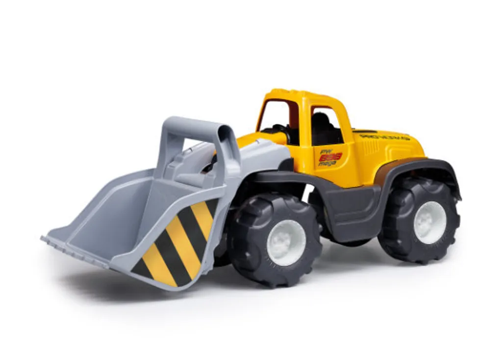Bulldozer Mega Adriatic 898 jaune avec pelle mobile - Modèle géant