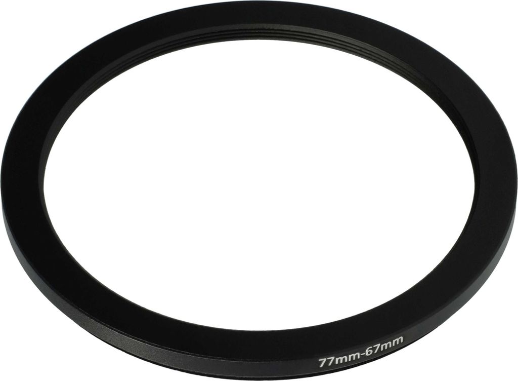 vhbw Step-Down-Ring Adapter von 77 mm auf 67 mm für Kamera Produktbild 