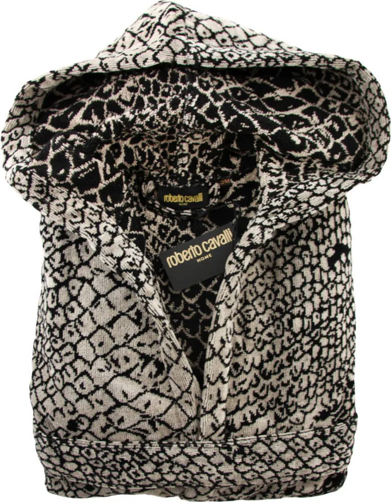 Accappatoio Roberto Cavalli Pitone con Cappuccio Unisex S/M - Lusso Home