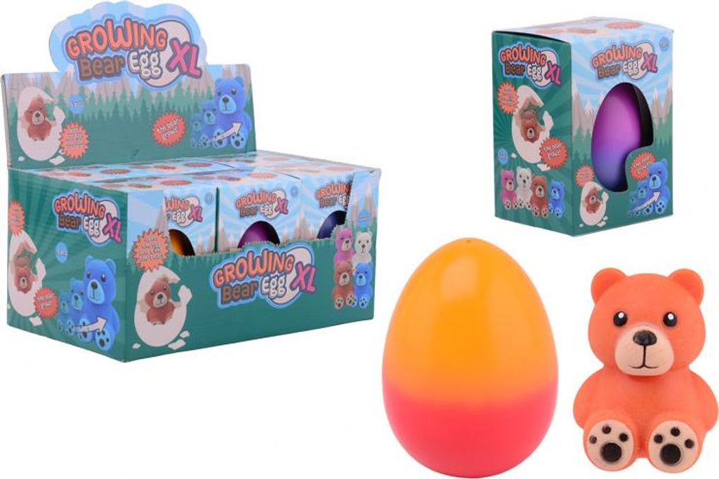 Johntoy wachsendes Spielzeug Bär im Ei buntes Überraschungsspielzeug