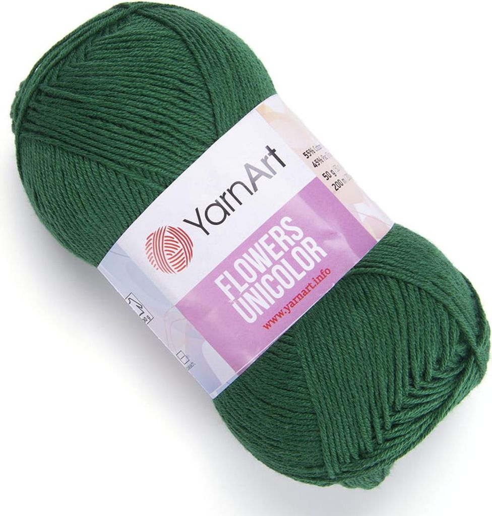 YarnArt Flowers Unicolor Garn 758 - Baumwolle/Polyacryl, Produktbild 