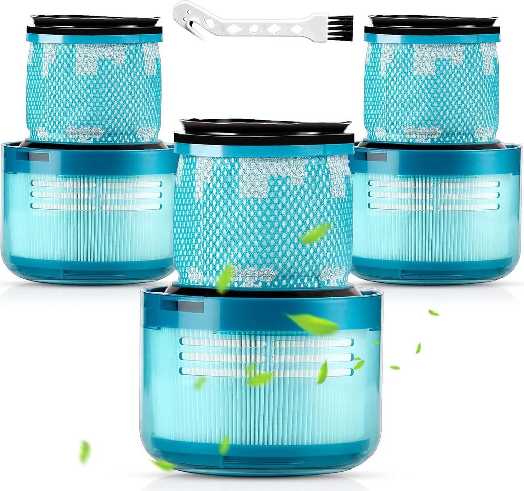 3 Stück Ersatzfilter für Dyson V15 Detect Complete, V15 Animal, Vakuumfilter für Dyson V11 SV14, Ersetzen Art.-Nr. 970013-02, 3-Filter-Kit, wasc...