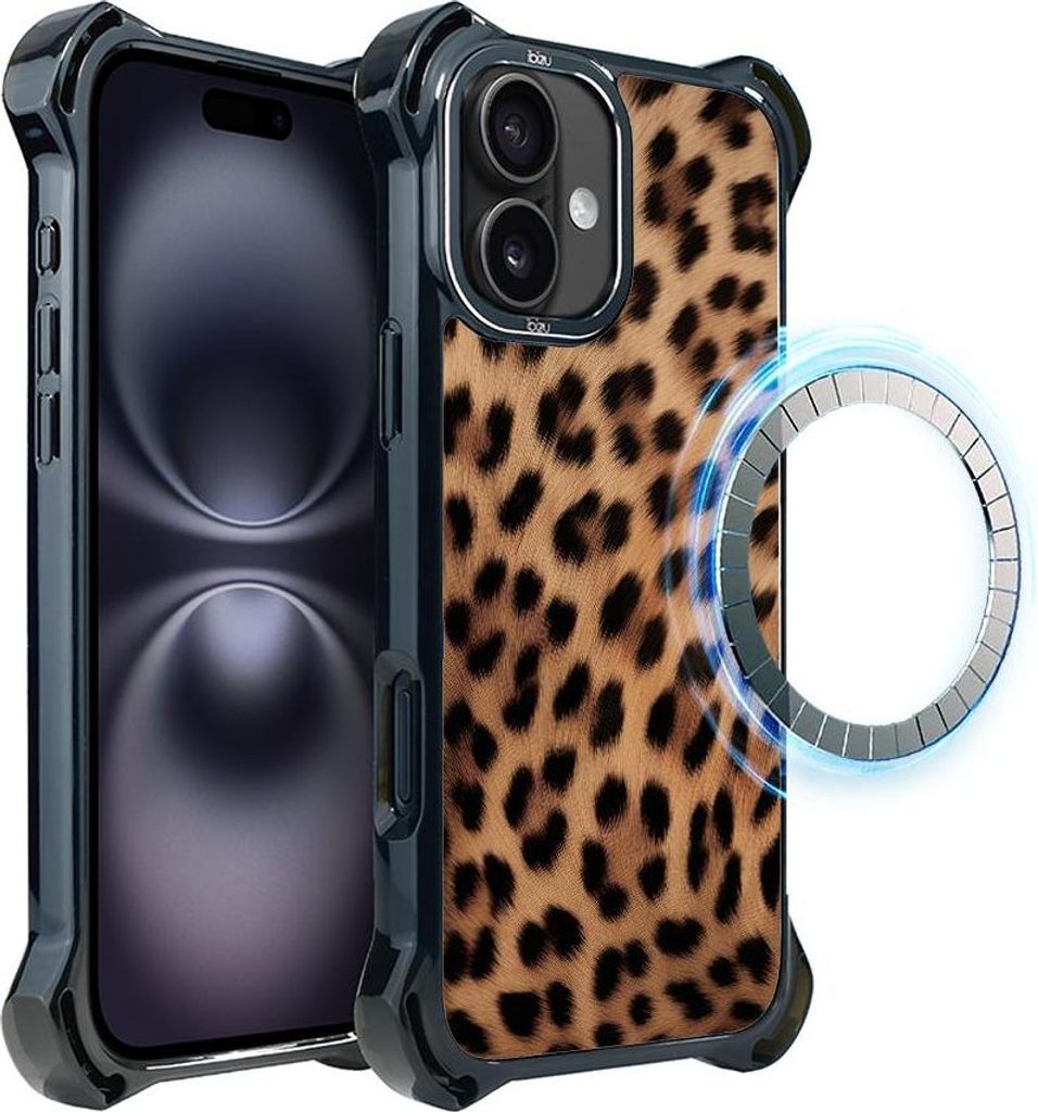 Hülle für iPhone 16 IBIZU DropGuard Ultra mit MagSafe, Nature's Call, Panther