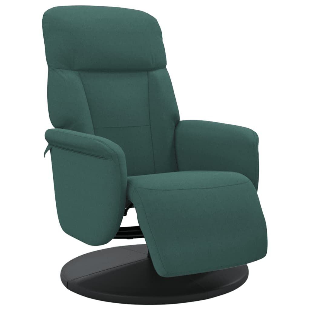 vidaXL Fauteuil relax avec repose-pieds Vert foncé velours Image du produit 