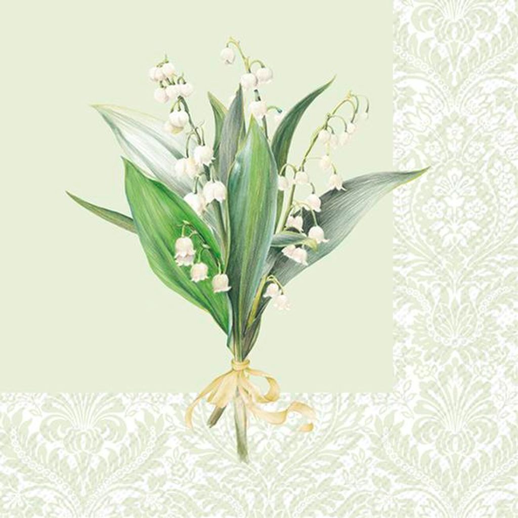 Servietten 33x33 cm - LUJZA light green Produktbild 