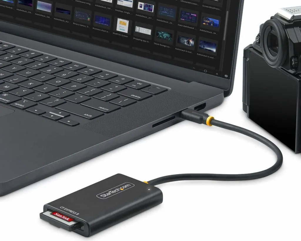Lecteur CFexpress 2.0 StarTech.com avec Câble USB-C Intégré 10 Gbit/s - 5
