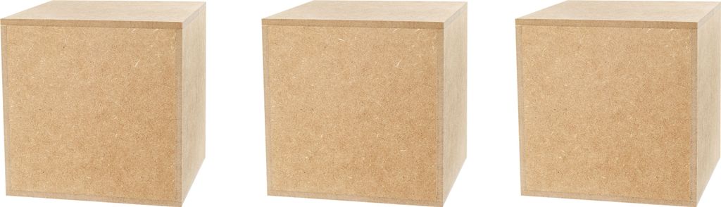 Dekosäule Unlackiertes MDF - Blumensäule für Wohnzimmer - Produktbild 