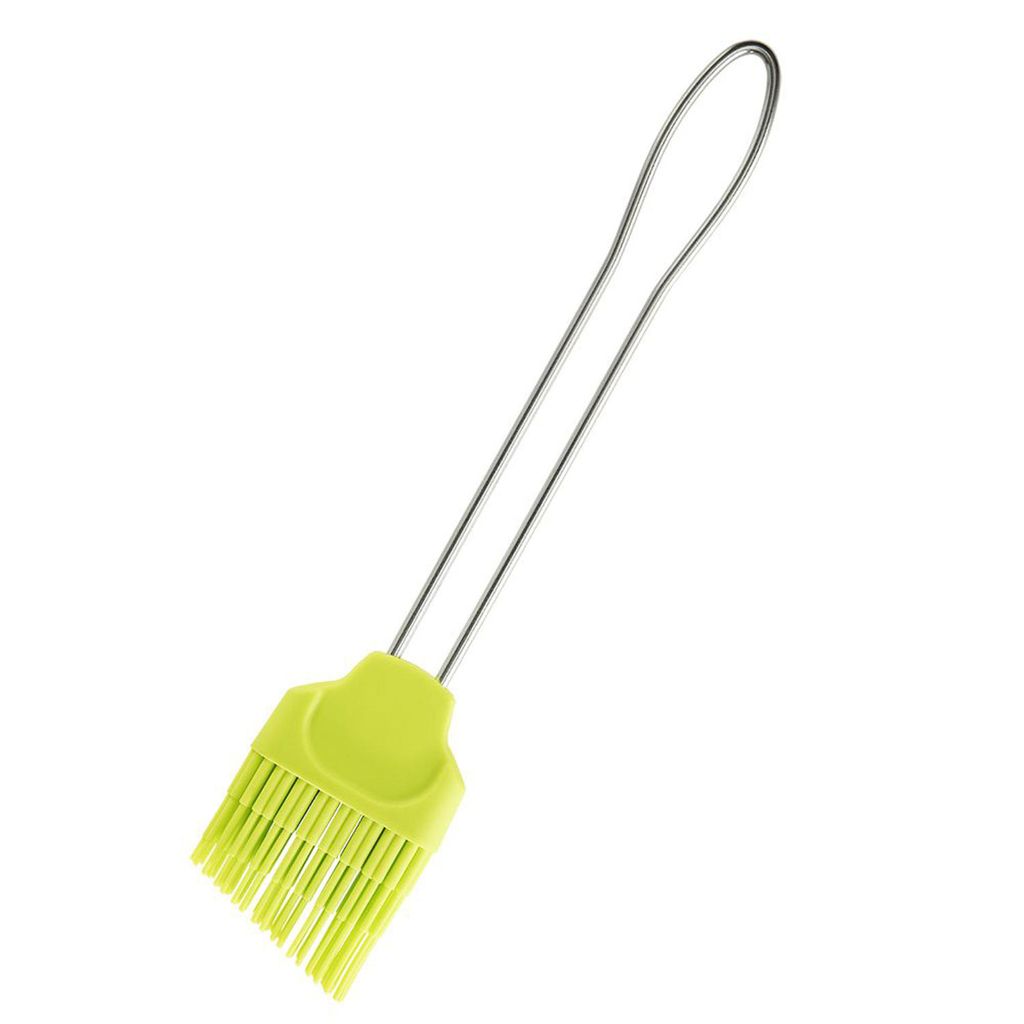 Birkmann 1010739210 Silikonpinsel III groß, Kunststoff, Lime/Grau, 5 x 3 x 2 cm