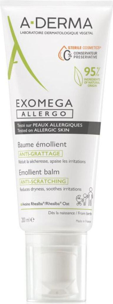 A-derma Exomega Allergo, Balsam emolient, 200 ml Zdjęcie produktu