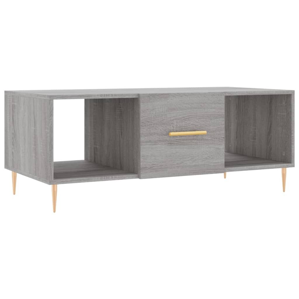 SYFAX Couchtisch Grau Sonoma 102x50x40 cm Holzwerkstoff