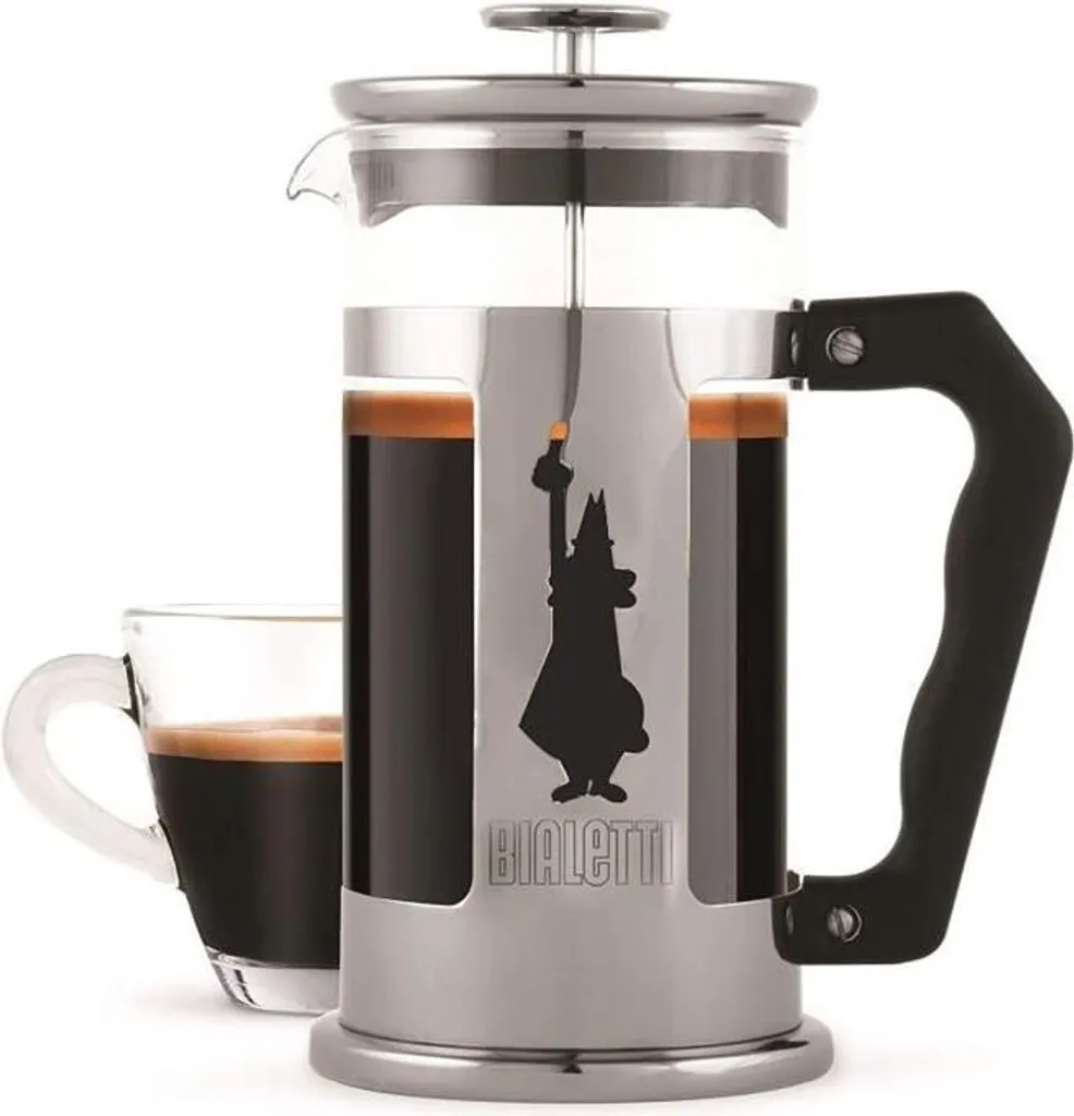 Bialetti Preziosa French Press 350ml | Caffettiera Acciaio Inox e Vetro