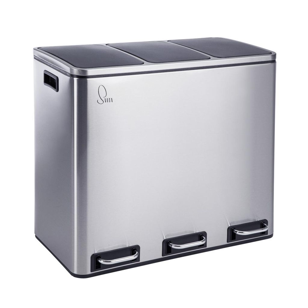SVITA TM3X18 Poubelle à pédale 54 litres 3x 18L Poubelle Image du produit 