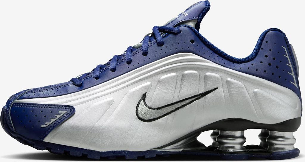 Nike Shox R4 "Blue Void Metallic Silver" Blau/Silber, Größe: 40,5