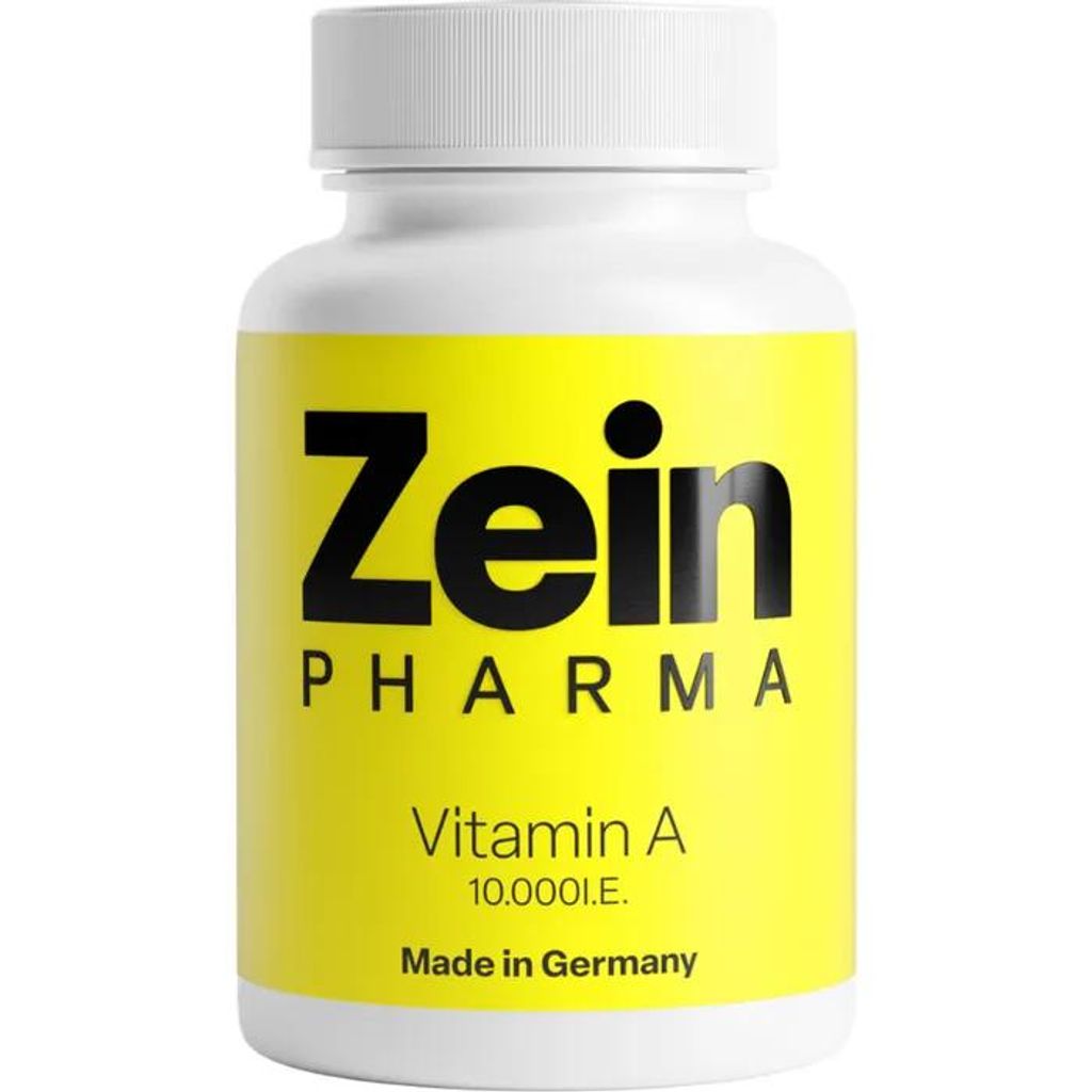 Vitamine A 10.000 IE, retinylacetaat, capsules. Zeinpharma, Productafbeelding 