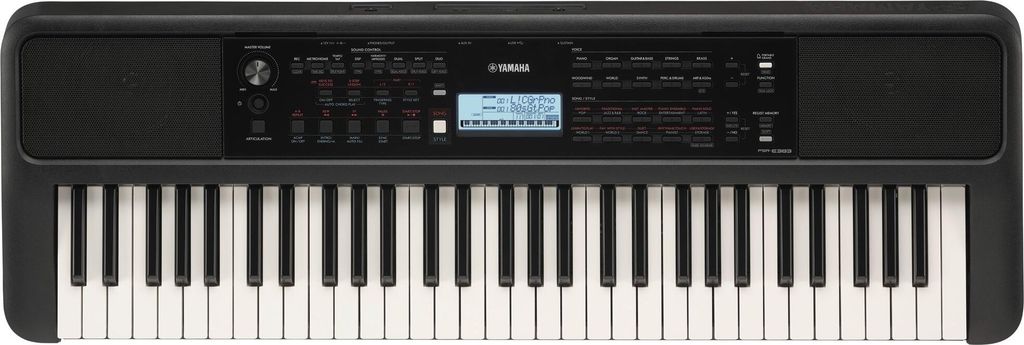 Yamaha PSR-E383, 61 Schlüssel, USB, 941 mm, 317 mm, 105 mm, Produktbild 