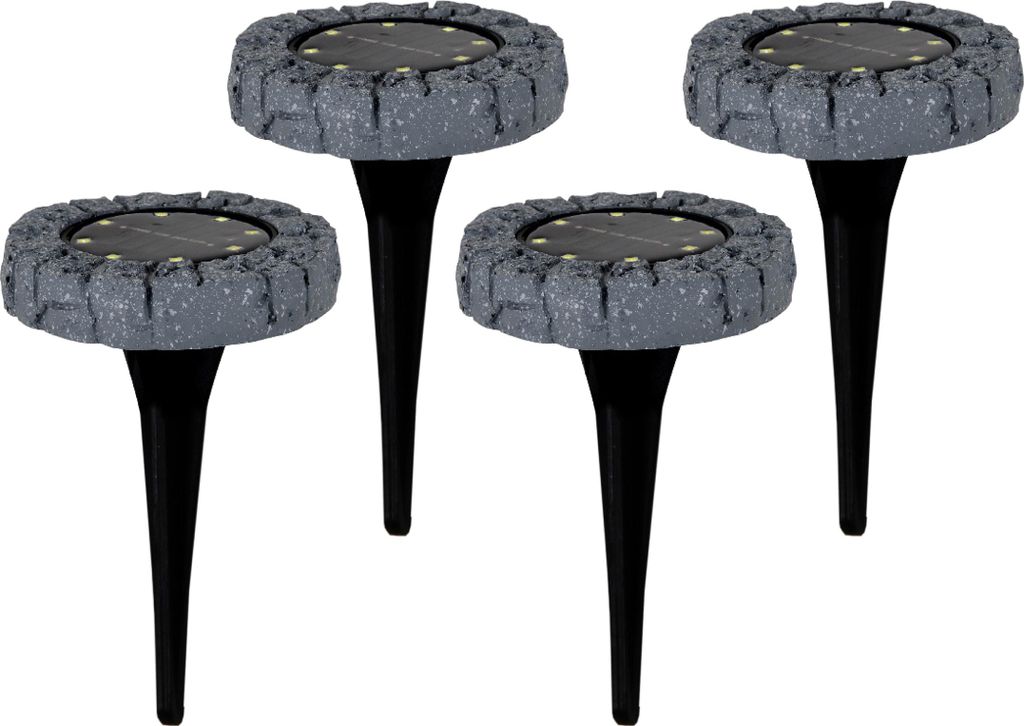 Näve Leuchten 4er-Set LED Solar-/Bodenerdspieß "KIAN" Ø: 12 cm 4er-Set LED Solar-/Bodenerdspieß "KIAN" Ø: 12 cm 4er-Set LED Solar-/Bodenerdspi...