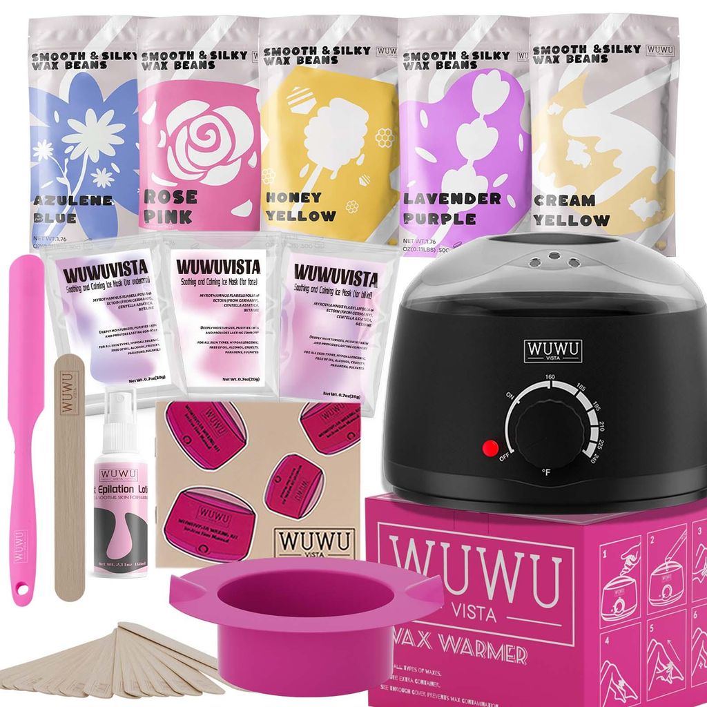 WUWUVISTA Waxing Kit 23-teilig, Haarentfernungs-Set mit Produktbild 
