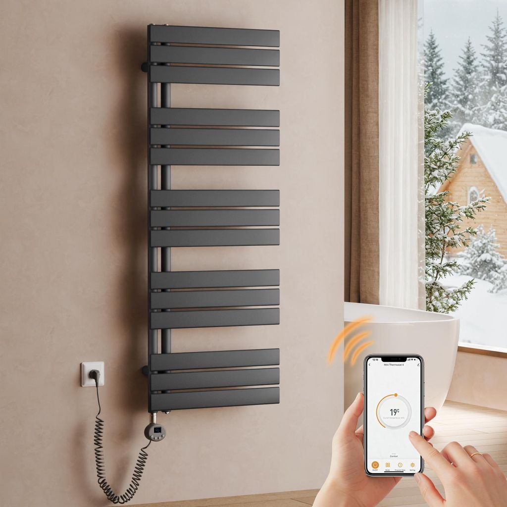 S'AFIELINA Handtuchheizkörper Elektrisch 1320×500mm, Produktbild 