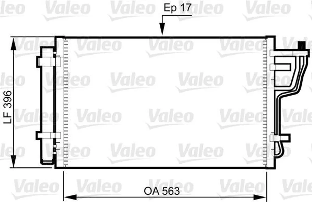 Condensateur de Clim Haute Performance Valeo 814351 OE 976062H000 Robuste