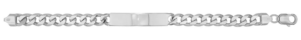Gourmette identité Homme Argent 925 - Idée Cadeau 22cm 30g Gravable