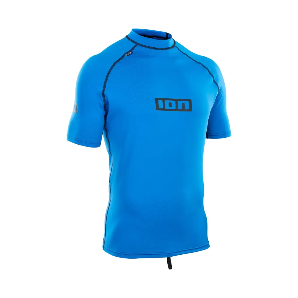 Rashguard Ion Homme Bleu M - Tissu Élastique et Respirant Manches Courtes