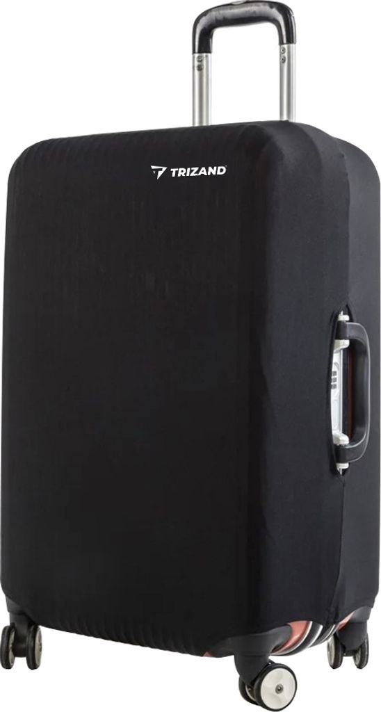 Kofferhülle Elastisch Waschbar Elasthan/ Polyester Luggage Cover for Travel L/ M Schwarz 23838, Größe:M