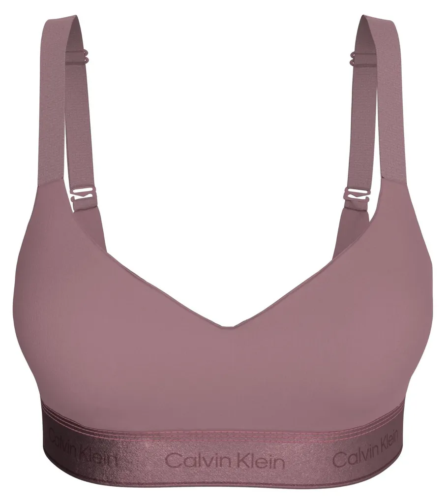 Calvin Klein Brassière Icon Coton Modal Lift Soft Mauve pour Femmes