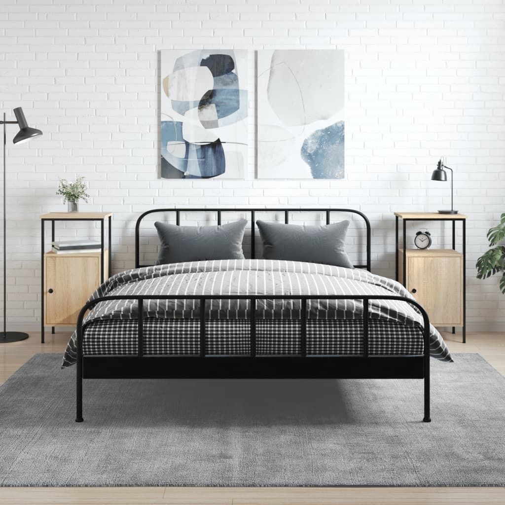 vidaXL Noční stolky 2 ks dub Sonoma 41x31x80 cm výrobek z Obrázek produktu 
