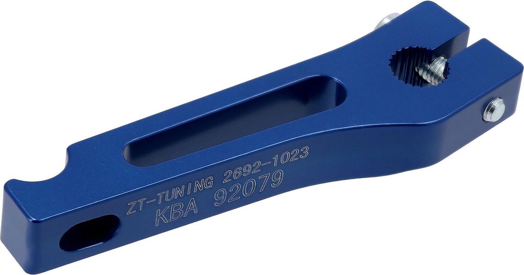 ZT-Tuning CNC Bremshebel hinten mit ABE, Blau - für S50, S51, S53, S70, S83, KR51/2, SR50, SR80