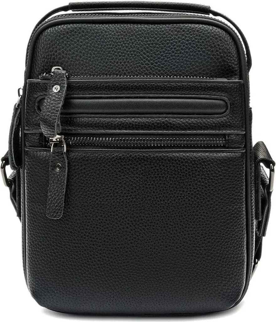 Keddo Hommes Sac à Bandoulière 347207/0501 Noir - Sacoche Design Chic