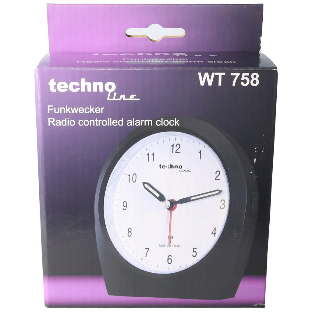 Technoline WT 758, Analogový budík, Oválný, Černá, Analog, Obrázek produktu 