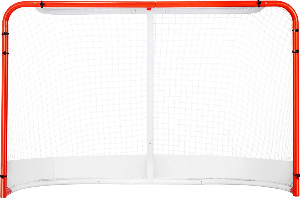 But de hockey sur glace SucceBuy 72x48 pouces en acier avec filet blanc