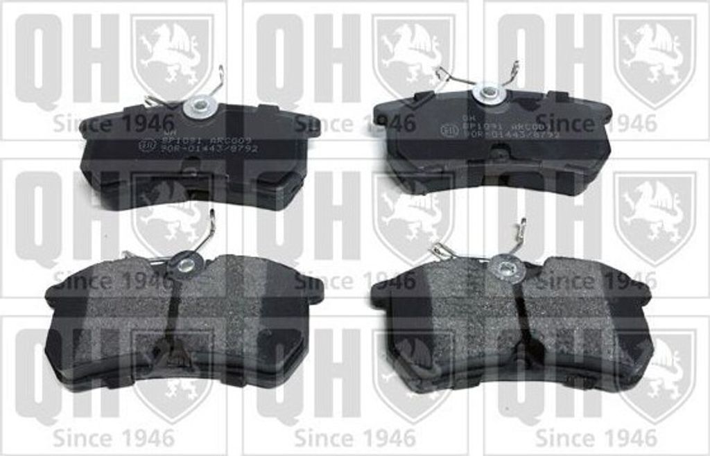 QUINTON HAZELL Bremsbeläge Satz Hinten Bremsklötze für FORD Fiesta Mk6 Schrägheck (JA8, JR8) BP1091