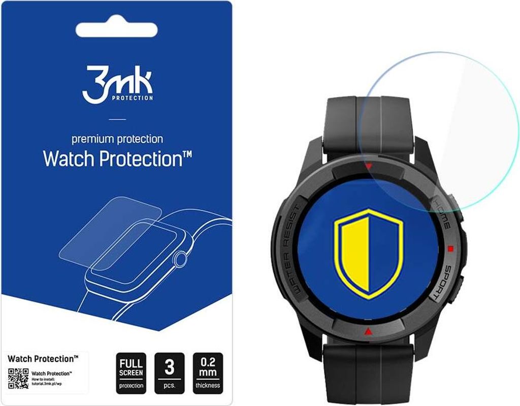 3mk Display Hybridglas Watch Protection für Mibro X1 0,2mm (3 Stück)