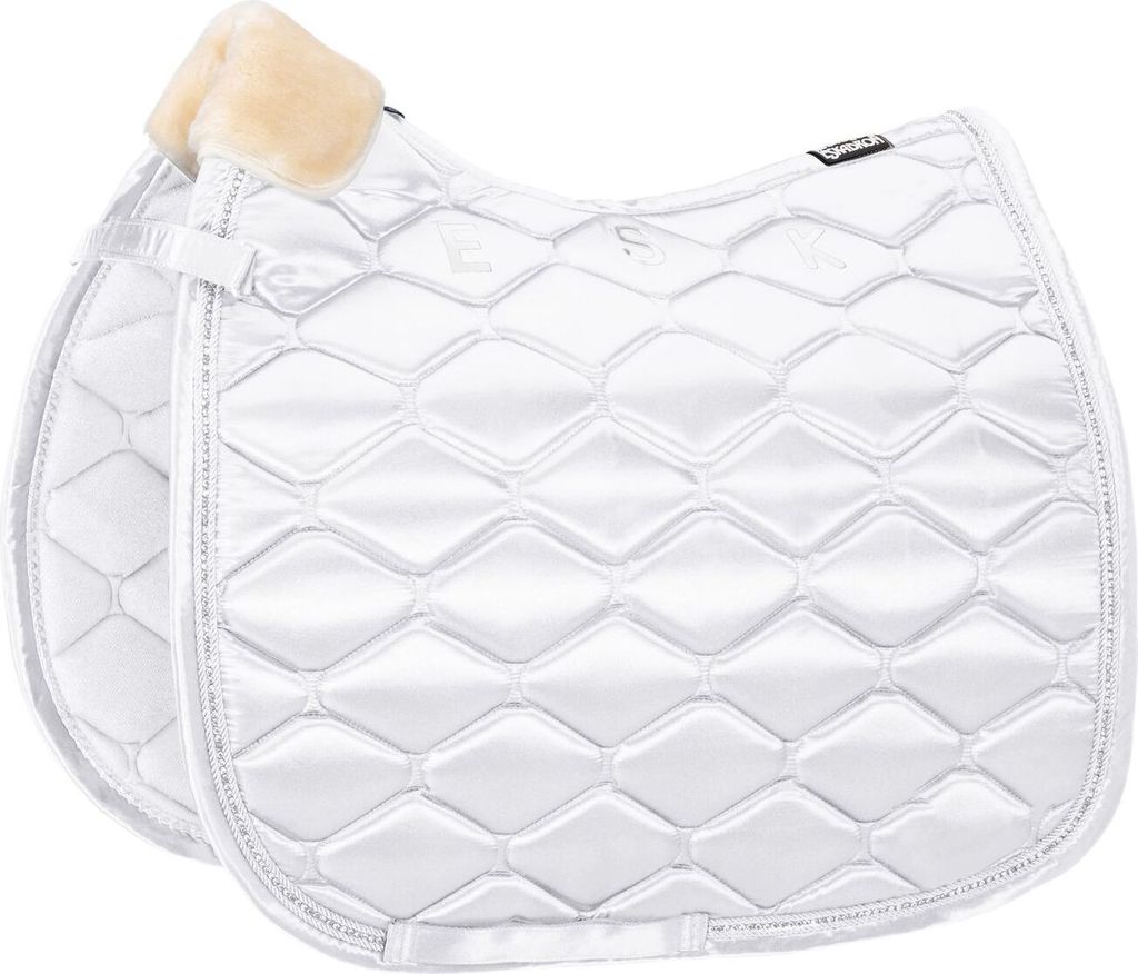Eskadron Springschabracke Satin Crystal Schabracke Weiß P