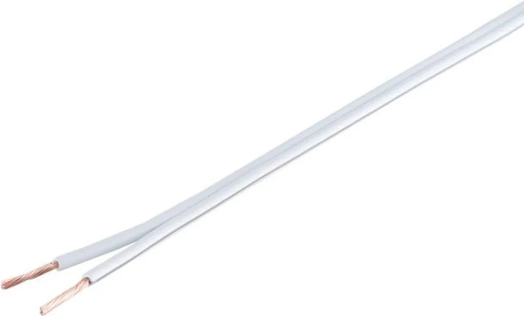 Câble Haut-Parleur 10m Blanc 24x0,20 CCA Section 0,75mm² Flexible - 2