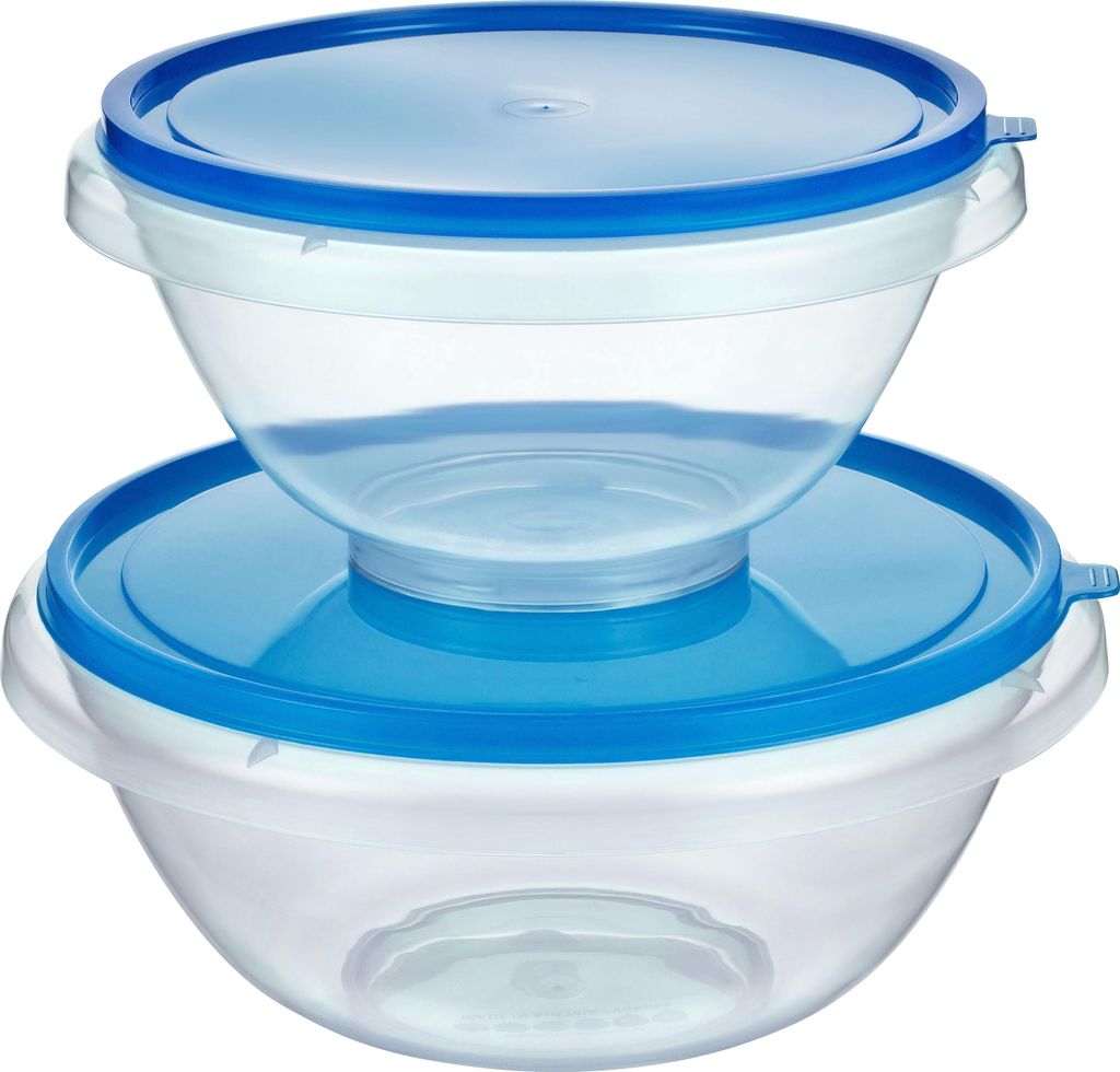 MiraHome Schüssel mit Deckel Sets 4,5L-7L in verschiedenen Farben – Schüsselset aus Plastik (BPA-Frei) – Perfekt als Salatschüssel, oder Rü...