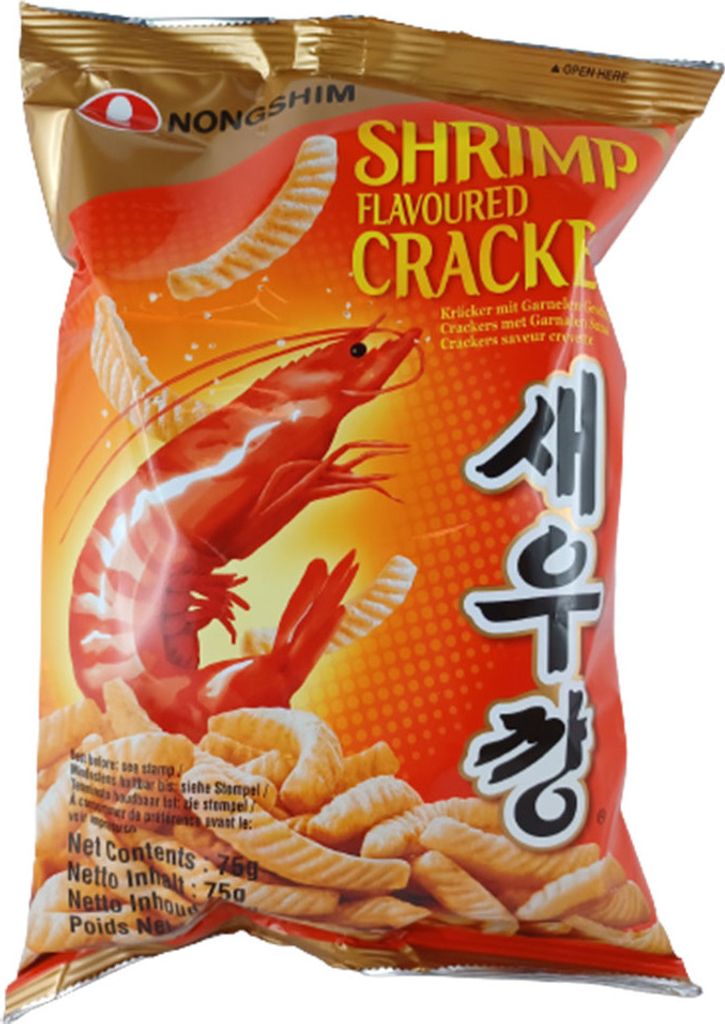 Nongshim Shrimp Flavored Stick-Cracker 75g Produktbild 