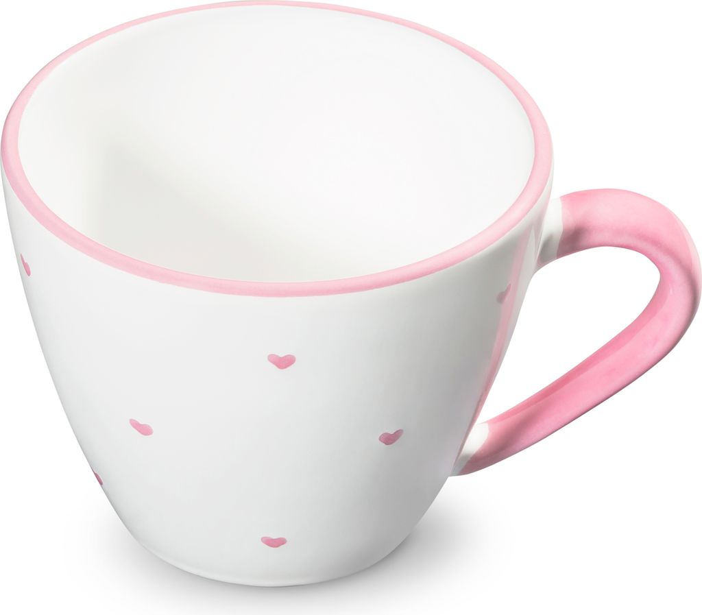 Gmundner Keramik Herzerl Rosa Kávový šálek Gourmet 0,2 ltr.
