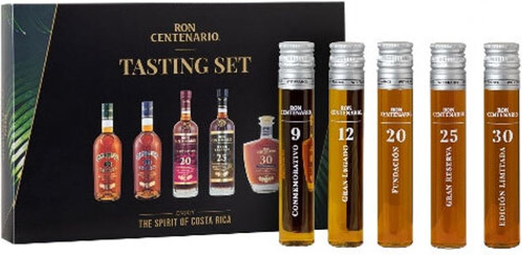Ron Centenario Tasting Set + Box 5 x 50ml 40% Vol.