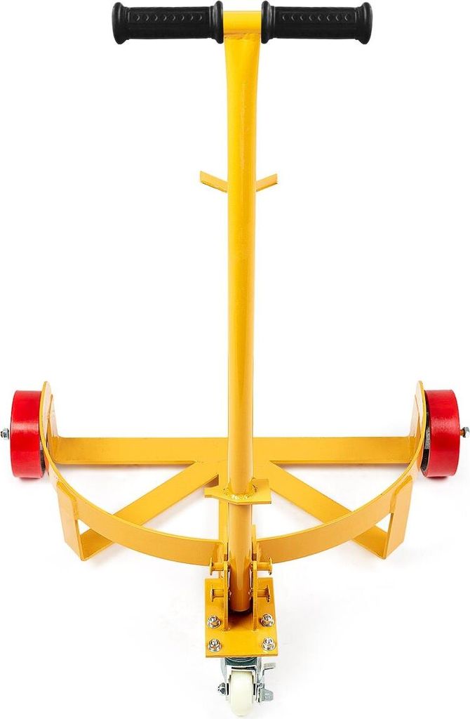 55 Gallon Drum Dolly, 1200 lbs Load Capacity, Barrel Dolly Cart Drum Caddy Round Dolly Steel Low Profile, Heavy Duty Steel Frame with Adjustable Ha...