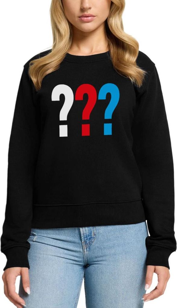 Spreadshirt Die Drei Fragezeichen Logo Damen Premium Pullover, S, Schwarz