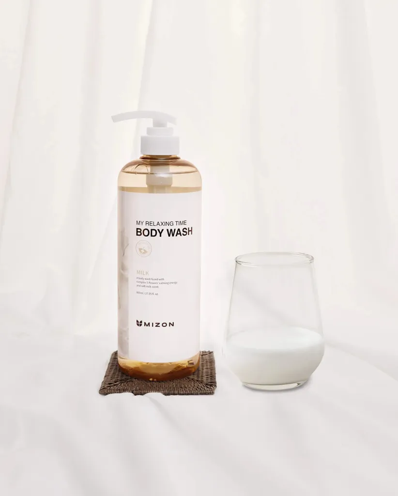 Gel Douche Relaxant Mizon Cozy Milk 800ml pour une Peau Douce et Apaisée - 2
