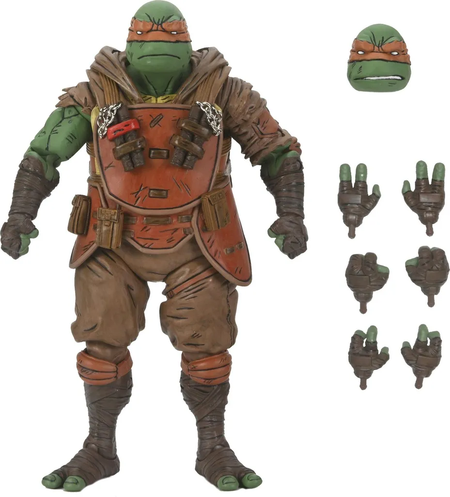 Figurine Ultimate TMNT Last Ronin Michelangelo NECA articulée 18cm