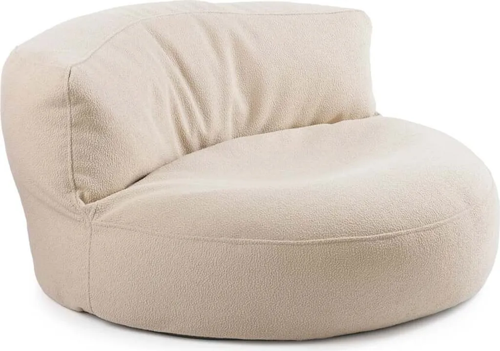 LUMALAND Canapé-sac Teddyfleece 320l beige pour un confort absolu