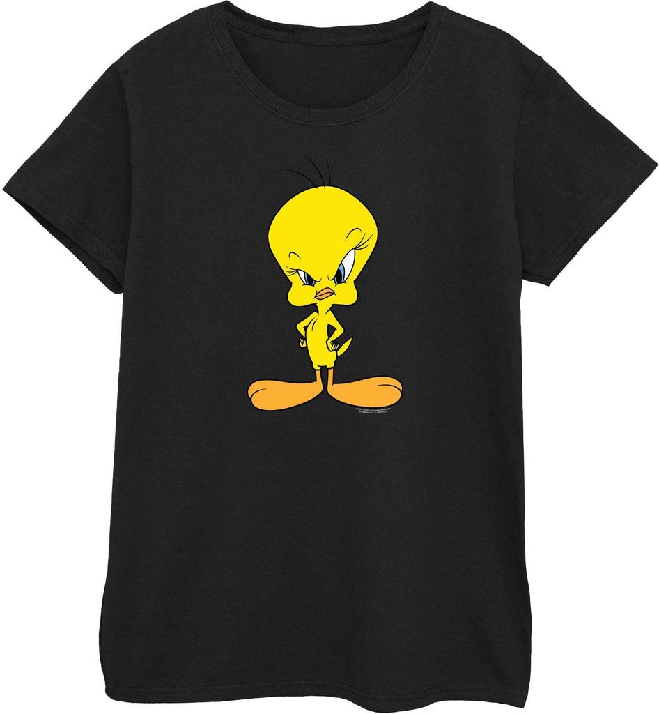 Looney Tunes - "Angry" T-Shirt für Damen BI670 (M) (Schwarz)