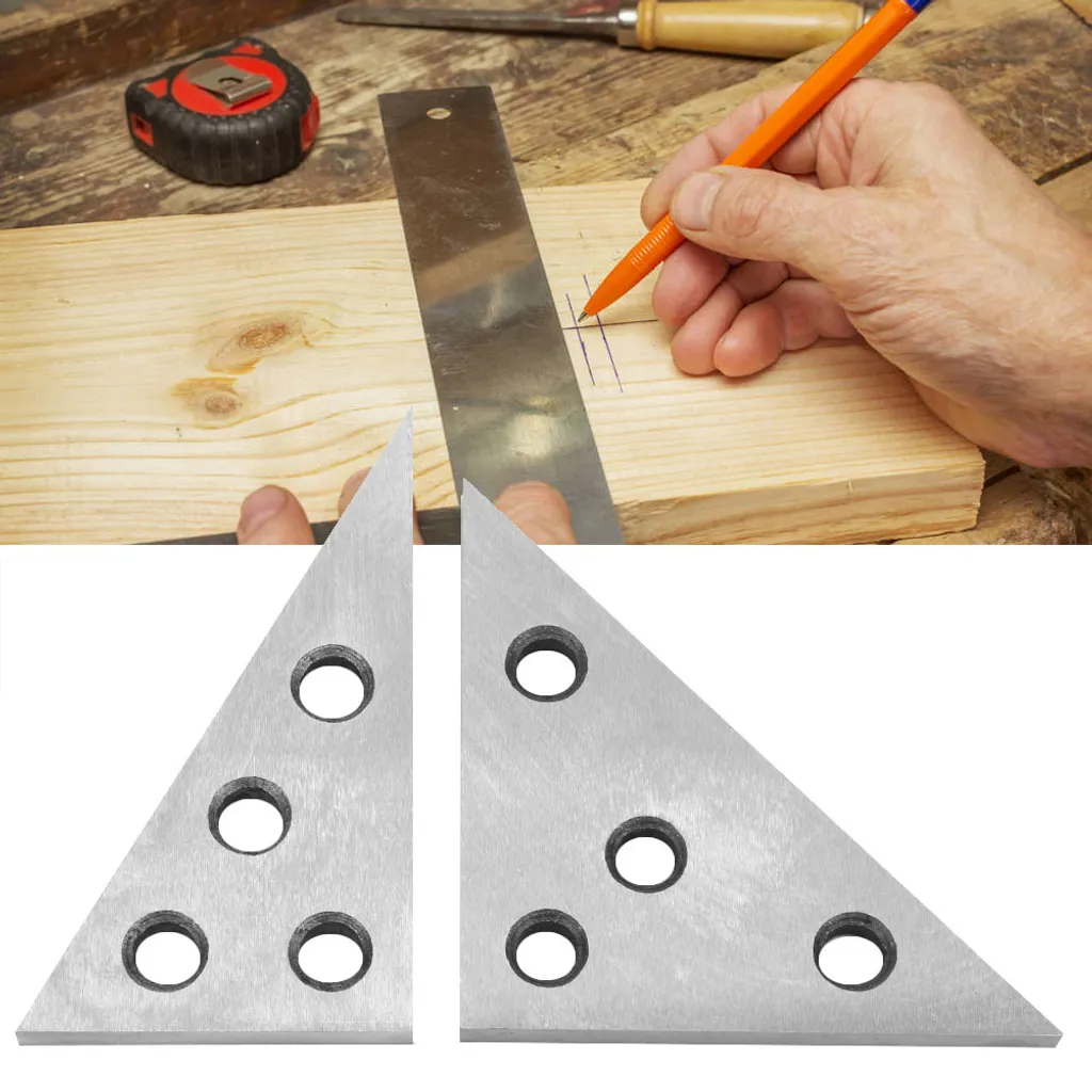 Gabarit de bloc d'angle de précision 30-60-90 en acier pour atelier - 5