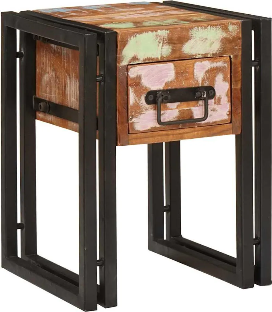 SYFAX™ Mobiletto Eco-Friendly Legno Recuperato Massello 30x30