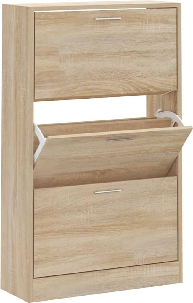 Szafka na buty, dąb sonoma, 63x24x103 cm Zdjęcie produktu 